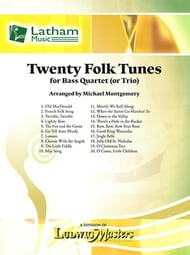 Twenty Folk Tunes String Bass Quartet, opt. trio cover Thumbnail
